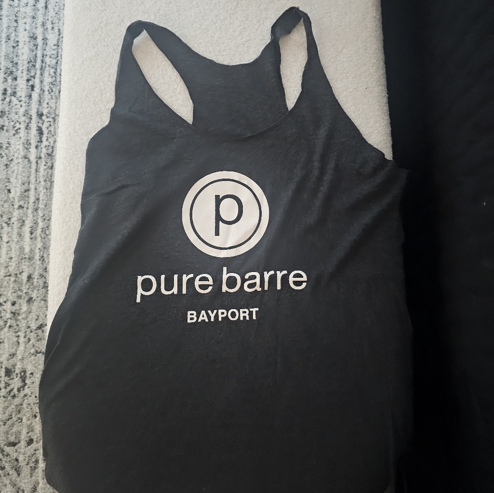 Pure Barre Charcoal Gray Tank Top